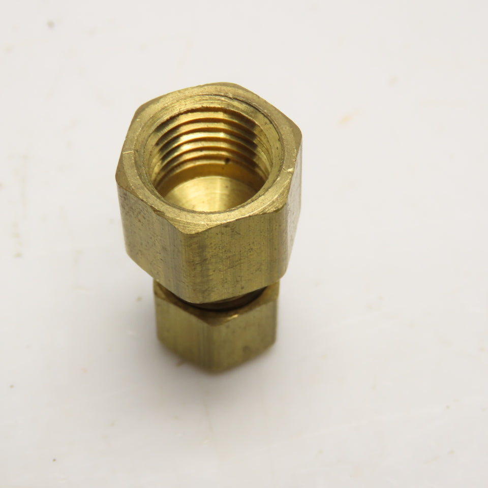 1/4" Compression x 1/4" NPT Female Brass Union Lot Of 5