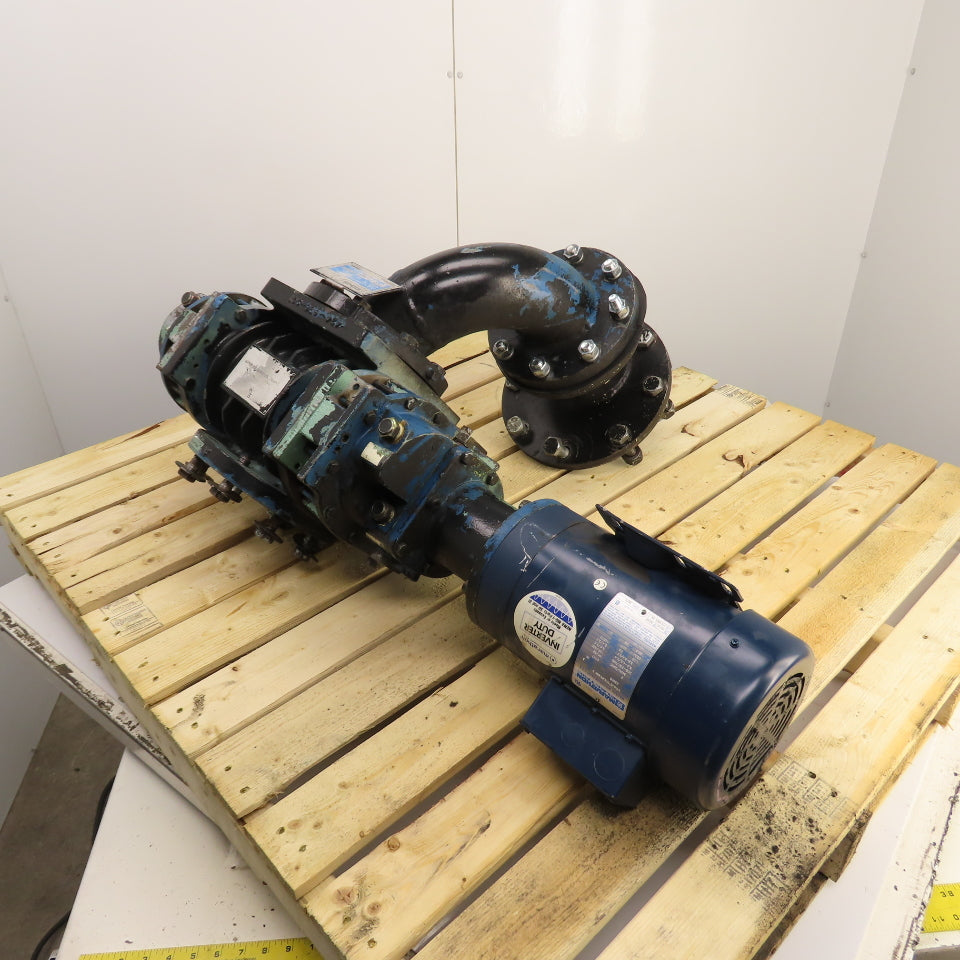 Stokes 412-401 Vacuum Pump 2HP 208-230/460V 3Ph 4" Tested