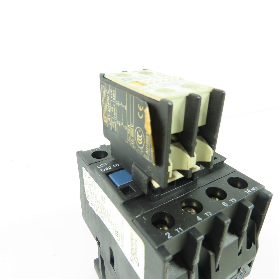 Schneider Telemecanique LC1-D32...N Contactor 690V 40A 24V Coil W/ LA1-DN02 C