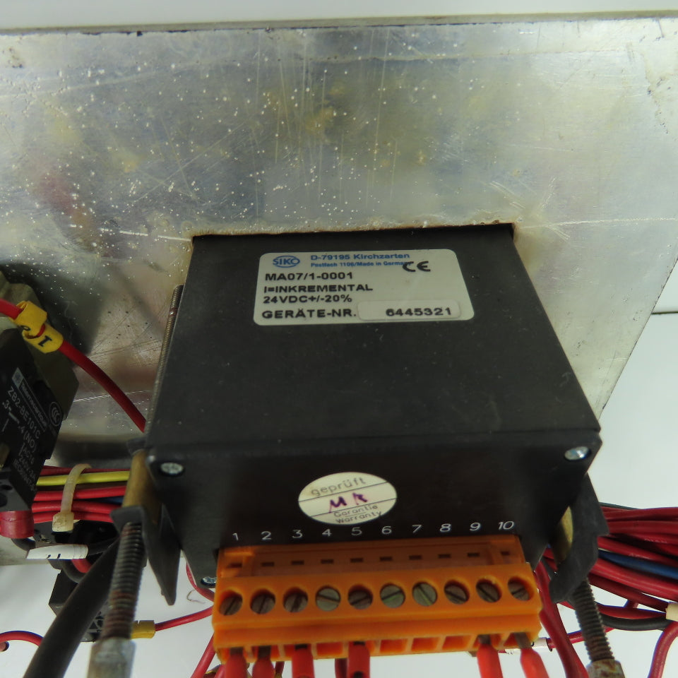 US Industrial Model 1025 Shear Control Panel 12-1/8" x 7-1/4"