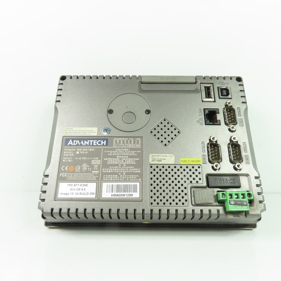 Advantech TPC-61 Operator Interface Touch Control Panel 18-23VDC 1-0.5A