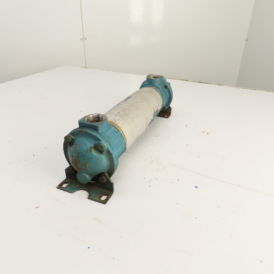 ITT Stainless Shell & Tube Heat Exchanger 1" NPT Ports CF8M