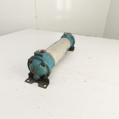 ITT Stainless Shell & Tube Heat Exchanger 1" NPT Ports CF8M