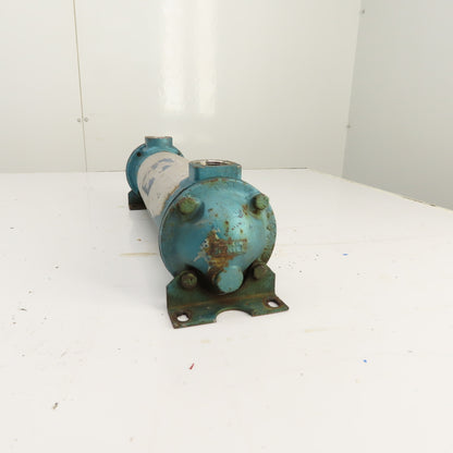 ITT Stainless Shell & Tube Heat Exchanger 1" NPT Ports CF8M
