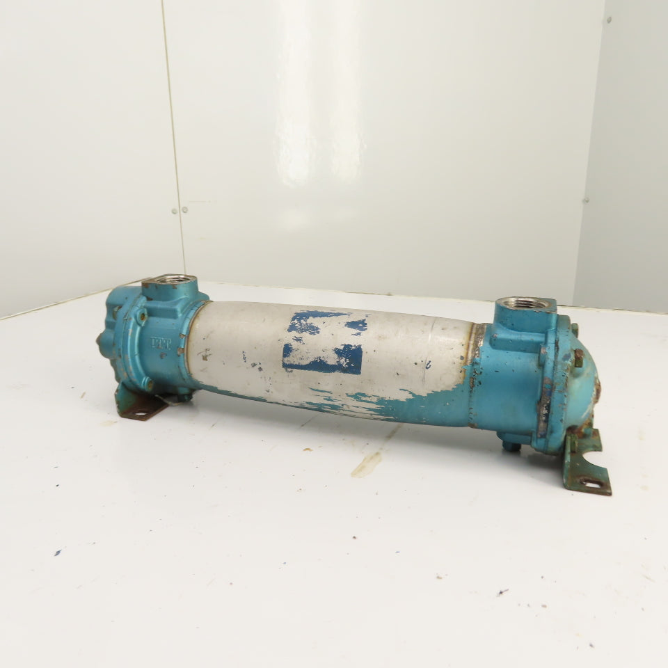 ITT Stainless Shell & Tube Heat Exchanger 1" NPT Ports CF8M