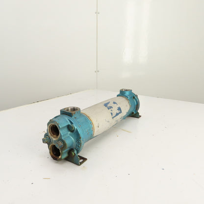 ITT Stainless Shell & Tube Heat Exchanger 1" NPT Ports CF8M