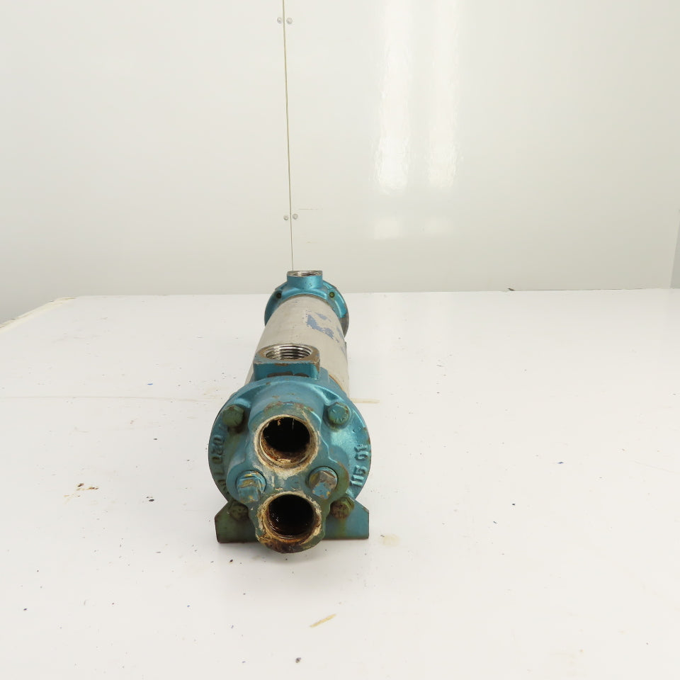 ITT Stainless Shell & Tube Heat Exchanger 1" NPT Ports CF8M