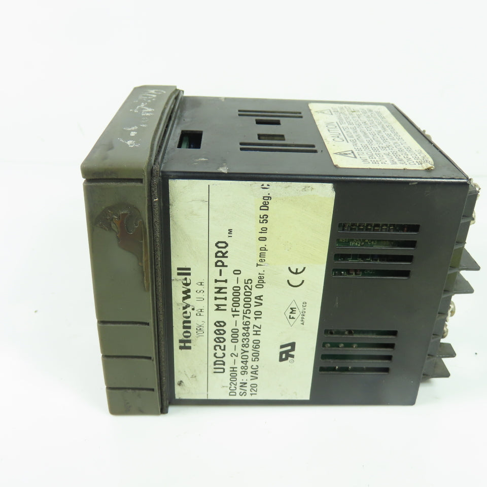 Honeywell DC200H-2-000-1F0000-0 UDC2000 Mini-Pro Digital Controller 120VAC