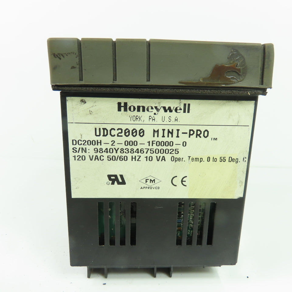 Honeywell DC200H-2-000-1F0000-0 UDC2000 Mini-Pro Digital Controller 120VAC