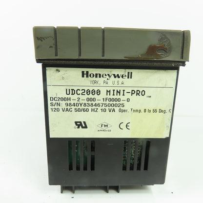 Honeywell DC200H-2-000-1F0000-0 UDC2000 Mini-Pro Digital Controller 120VAC