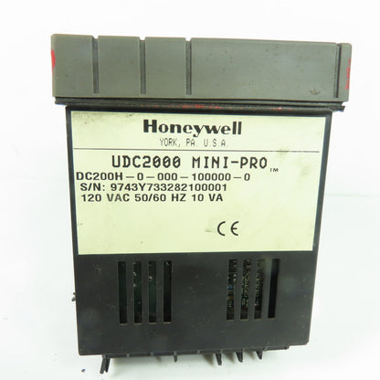 Honeywell DC200H-0-000-100000-0 UDC2000 Mini-Pro Digital Controller 120VAC