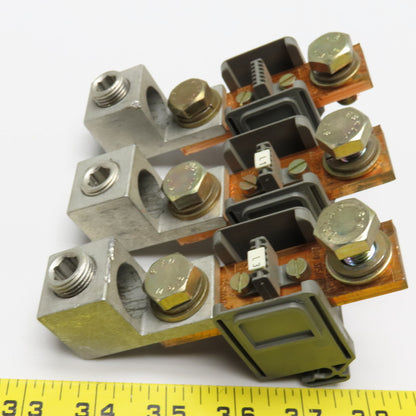 600V 375A Mechanical Lug 0 AWG-400MCM Terminal Connector Lot Of 3