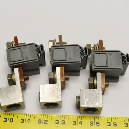 600V 375A Mechanical Lug 0 AWG-400MCM Terminal Connector Lot Of 3