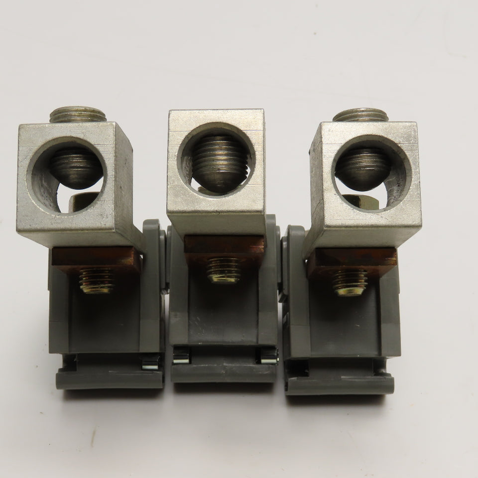 600V 375A Mechanical Lug 0 AWG-400MCM Terminal Connector Lot Of 3