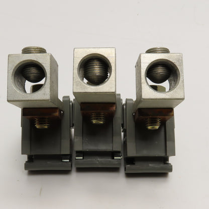 600V 375A Mechanical Lug 0 AWG-400MCM Terminal Connector Lot Of 3