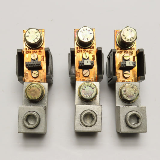600V 375A Mechanical Lug 0 AWG-400MCM Terminal Connector Lot Of 3
