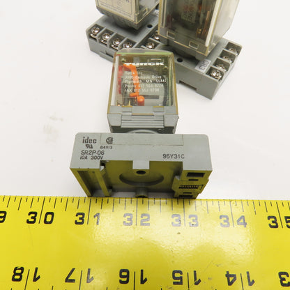 Releco C2-A20 8 Pin Power Relay 120V Coil W/ Socket Base Lot Of 3