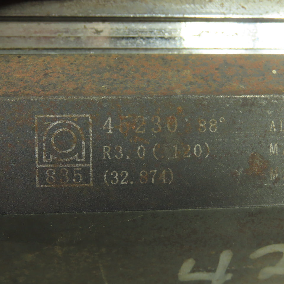 Amada 45230 300mm 88° One Touch V-Forming Press Brake Die Punch R3.0 .120" Rad