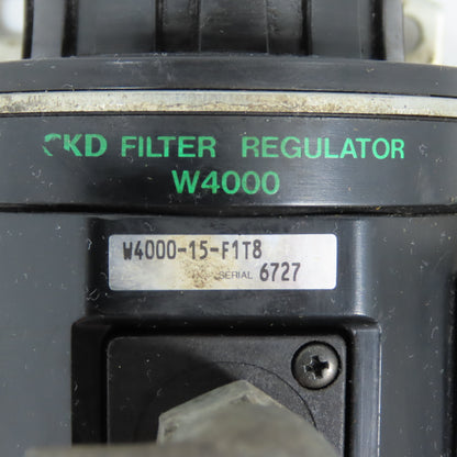 CKD W4000 W4000-15-F1T8 Filter Regulator 1/2"