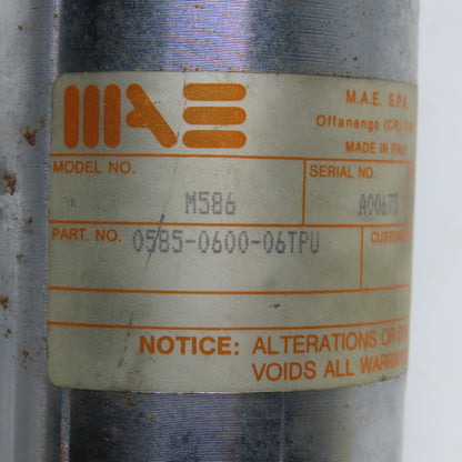 MAE 0585-0600-06TPU M586 DC Servo Tacho Motor