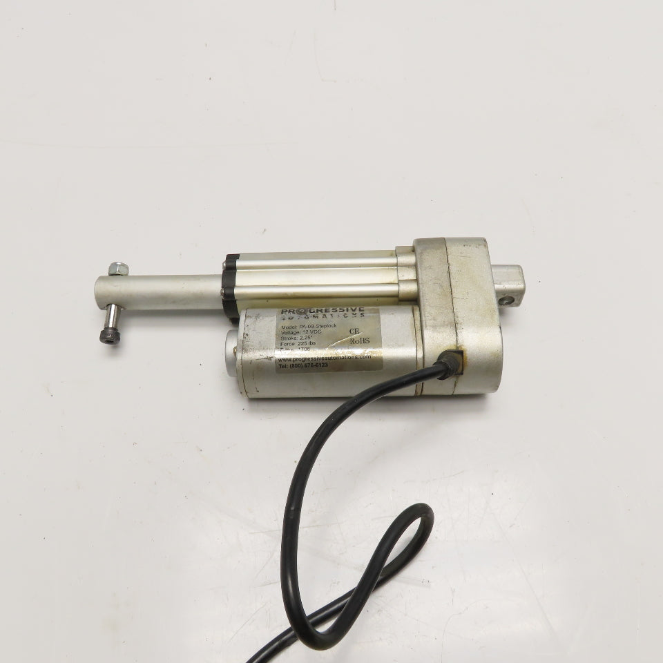 Progressive Automation PA-09-Steplock Mechanical Actuator 12VDC 2.25" Stroke