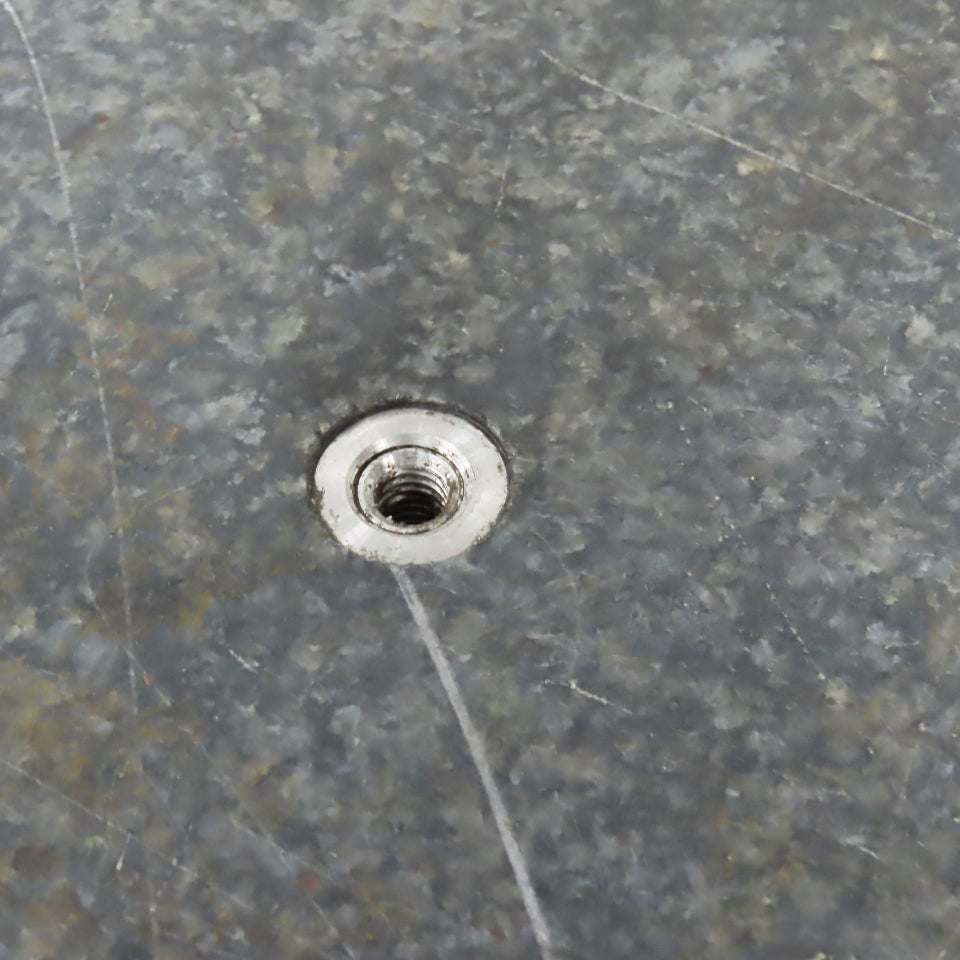 50" x 36" x 5" Thick Black Granite Surface Inspection Plate W/ Levelers & Holes