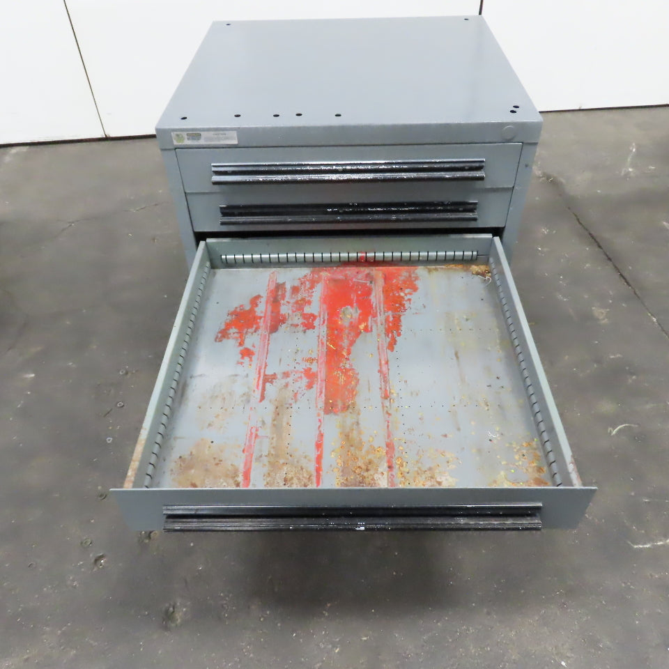 Stanley Vidmar 5 Drawer Small Parts Tools Storage Shop Cabinet 30" x 28" x 33"