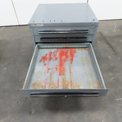 Stanley Vidmar 5 Drawer Small Parts Tools Storage Shop Cabinet 30" x 28" x 33"