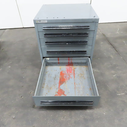 Stanley Vidmar 5 Drawer Small Parts Tools Storage Shop Cabinet 30" x 28" x 33"