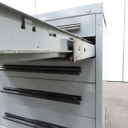 Stanley Vidmar 5 Drawer Small Parts Tools Storage Shop Cabinet 30" x 28" x 33"