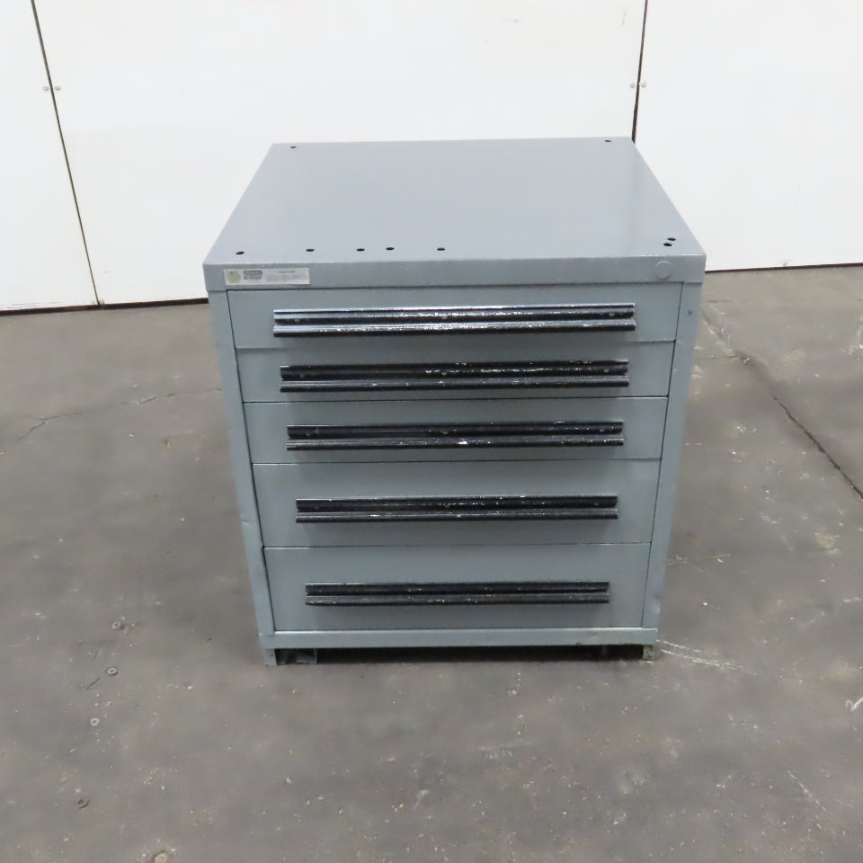 Stanley Vidmar 5 Drawer Small Parts Tools Storage Shop Cabinet 30" x 28" x 33"