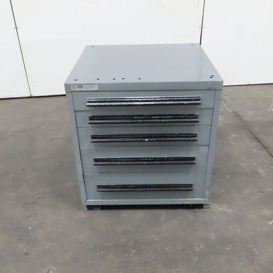 Stanley Vidmar 5 Drawer Small Parts Tools Storage Shop Cabinet 30" x 28" x 33"