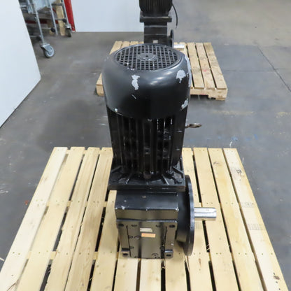 Lenze GKS09-3M VAK 132C22 554 C 25.6:1 Helical-Bevel Gear Motor 68.4RPM 7kW 3PH
