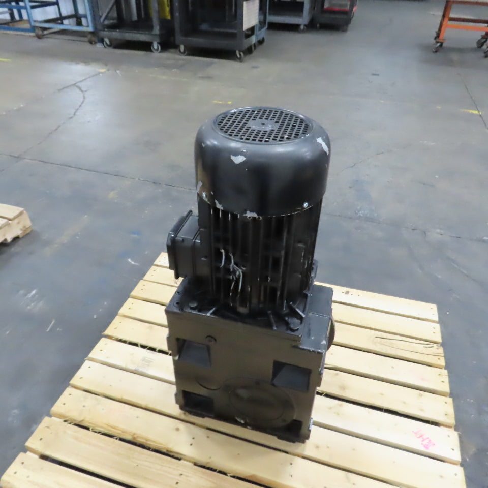 Lenze GKS09-3M VAK 132C22 554 C 25.6:1 Helical-Bevel Gear Motor 68.4RPM 7kW 3PH