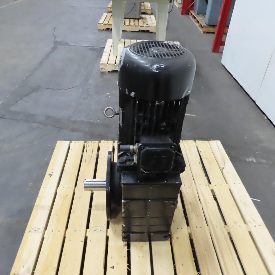 Lenze GKS09-3M VAK 132C22 554 C 25.6:1 Helical-Bevel Gear Motor 68.4RPM 7kW 3PH