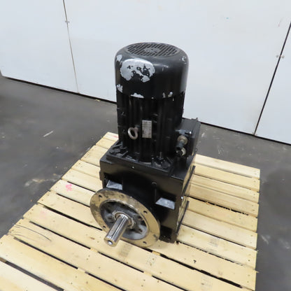 Lenze GKS09-3M VAK 132C22 554 C 25.6:1 Helical-Bevel Gear Motor 68.4RPM 7kW 3PH