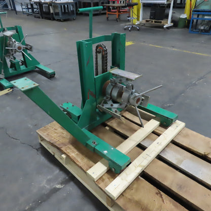 Nuconsteel 390-0107TX Manual Lift Portable Steel Coil Winder Unwinder Decoiler