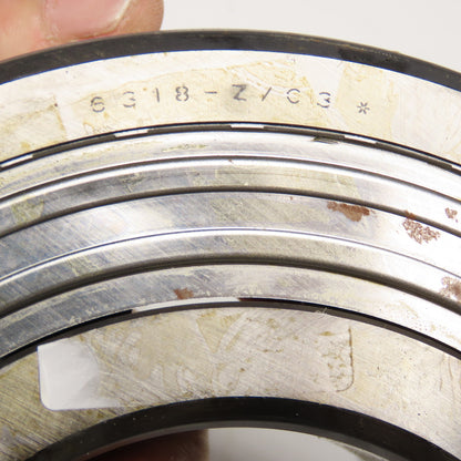 SKF 6318-Z/C3 90mm ID x 190mm OD x 43mm Wide Single Row Roller Bearing