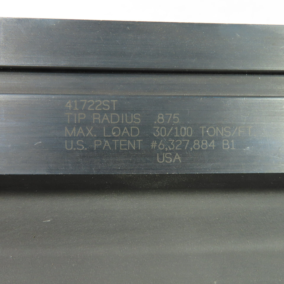 Wilson Tool 415mm Round Top Press Brake Gooseneck Die Punch .875" Tip Radius