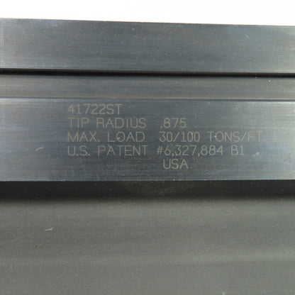 Wilson Tool 415mm Round Top Press Brake Gooseneck Die Punch .875" Tip Radius