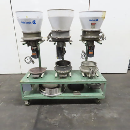 Motan Colortronic 3-Station Mobile Rotary Disc Dosing Units 230V 3PH