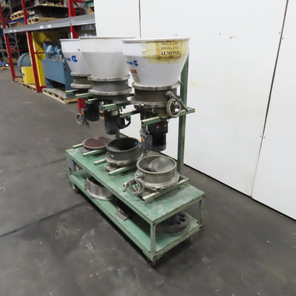 Motan Colortronic 3-Station Mobile Rotary Disc Dosing Units 230V 3PH