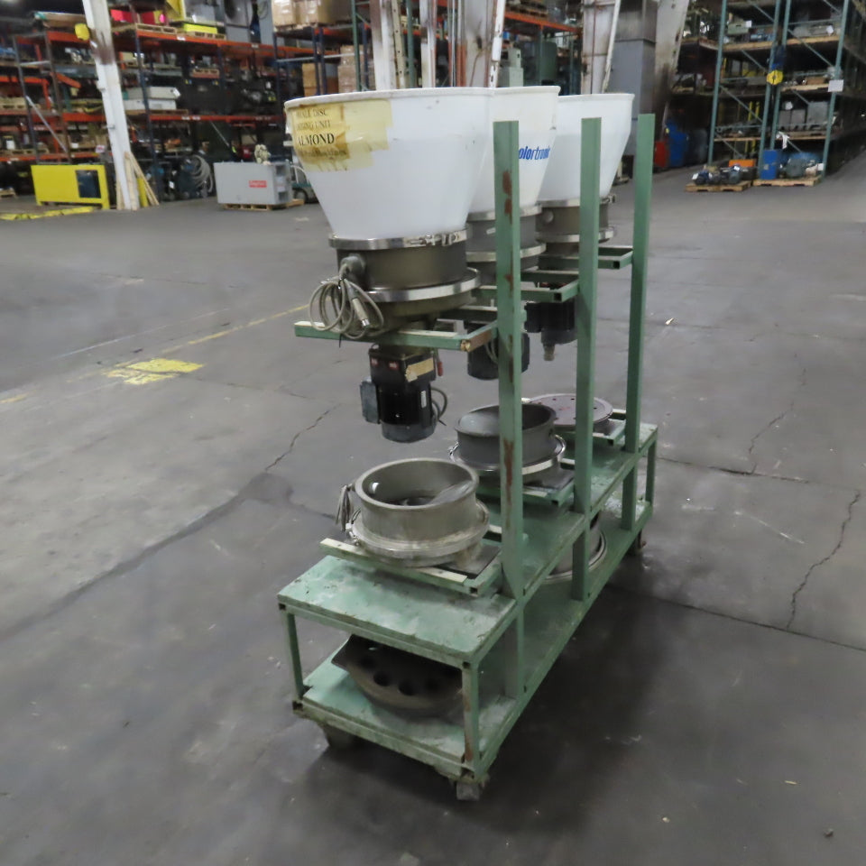 Motan Colortronic 3-Station Mobile Rotary Disc Dosing Units 230V 3PH