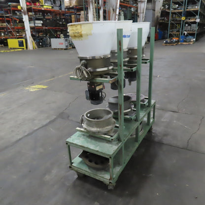 Motan Colortronic 3-Station Mobile Rotary Disc Dosing Units 230V 3PH
