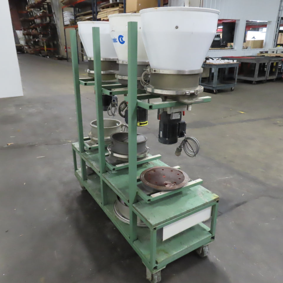 Motan Colortronic 3-Station Mobile Rotary Disc Dosing Units 230V 3PH