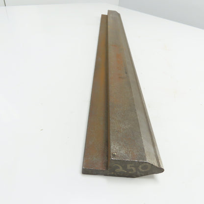 32-7/8" V-Forming Press Brake Die Punch 3-3/4" Tall .250" Radius 1/2" Tang