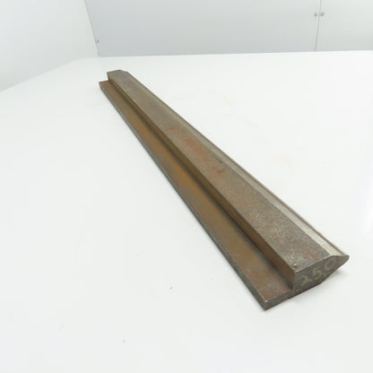 32-7/8" V-Forming Press Brake Die Punch 3-3/4" Tall .250" Radius 1/2" Tang