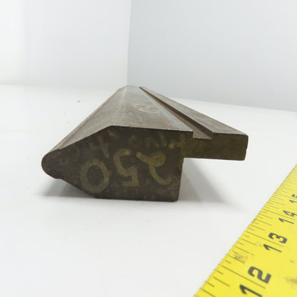 32-7/8" V-Forming Press Brake Die Punch 3-3/4" Tall .250" Radius 1/2" Tang