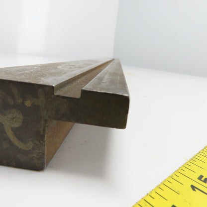 32-7/8" V-Forming Press Brake Die Punch 3-3/4" Tall .250" Radius 1/2" Tang