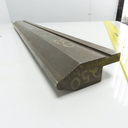 32-7/8" V-Forming Press Brake Die Punch 3-3/4" Tall .250" Radius 1/2" Tang